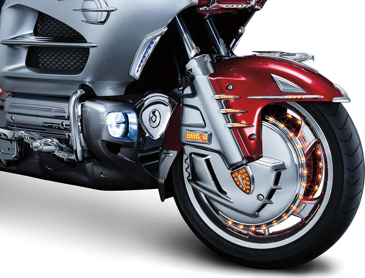 Kuryakyn 7333 Motorrad Accent Zubehör: Front Fender Deco Adler Ornament Chrom