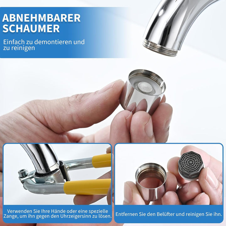 Zeitverzögerungsarmatur Kaltwasserhahn Gäste WC, Selbstschlussarmatur | Aus Edelstahl 304 mit Chromo