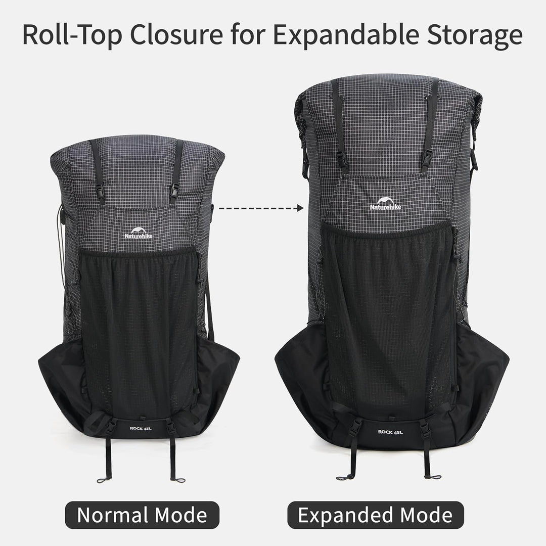 Naturehike Rock 2.0 Upgraded 30L Rucksack Interner Rahmen Wanderrucksack Herren Damen mit Regenhülle