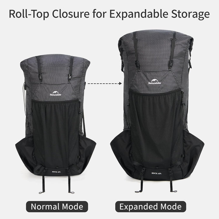 Naturehike Rock 2.0 Upgraded 30L Rucksack Interner Rahmen Wanderrucksack Herren Damen mit Regenhülle
