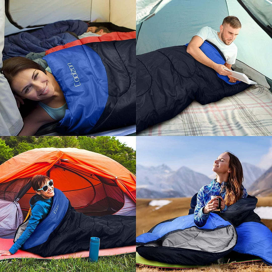 Coolzon Schlafsack Outdoor für Camping 3-4 Jahreszeiten, Erwachsene De –  techstudio.ch