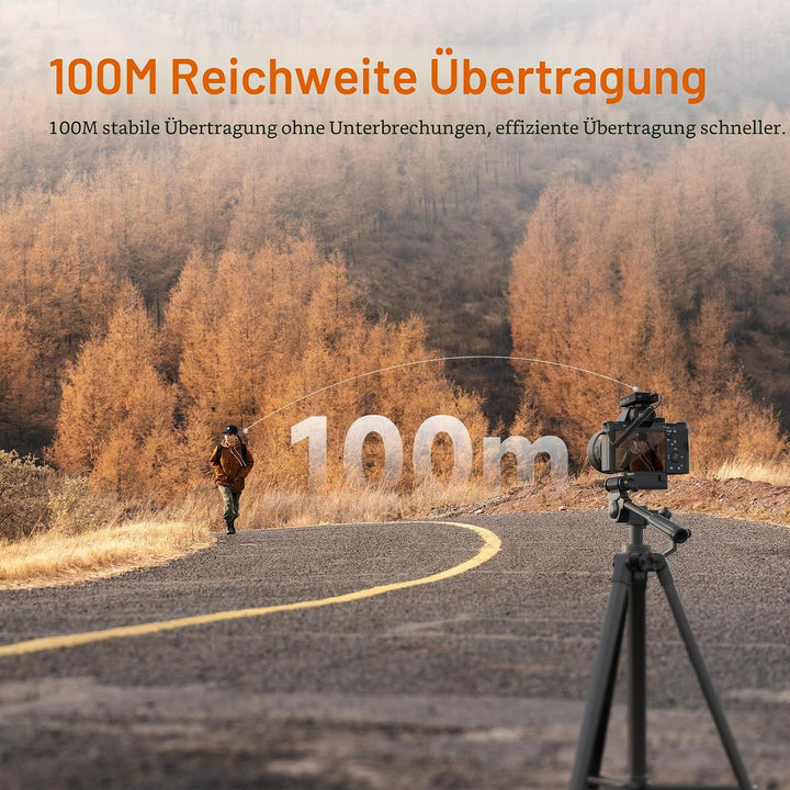 COMICA BOOMX-D2 PRO Lavalier Mikrofon Wireless, 48kHz/16 bit Audioqualität, Lärmminderung, 16GB Spei