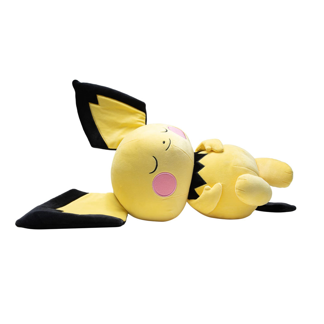 Pokémon PKW3113 - 45cm Schlafendes Plüsch - Pichu, offizielles Pokémon Plüsch, Pichu