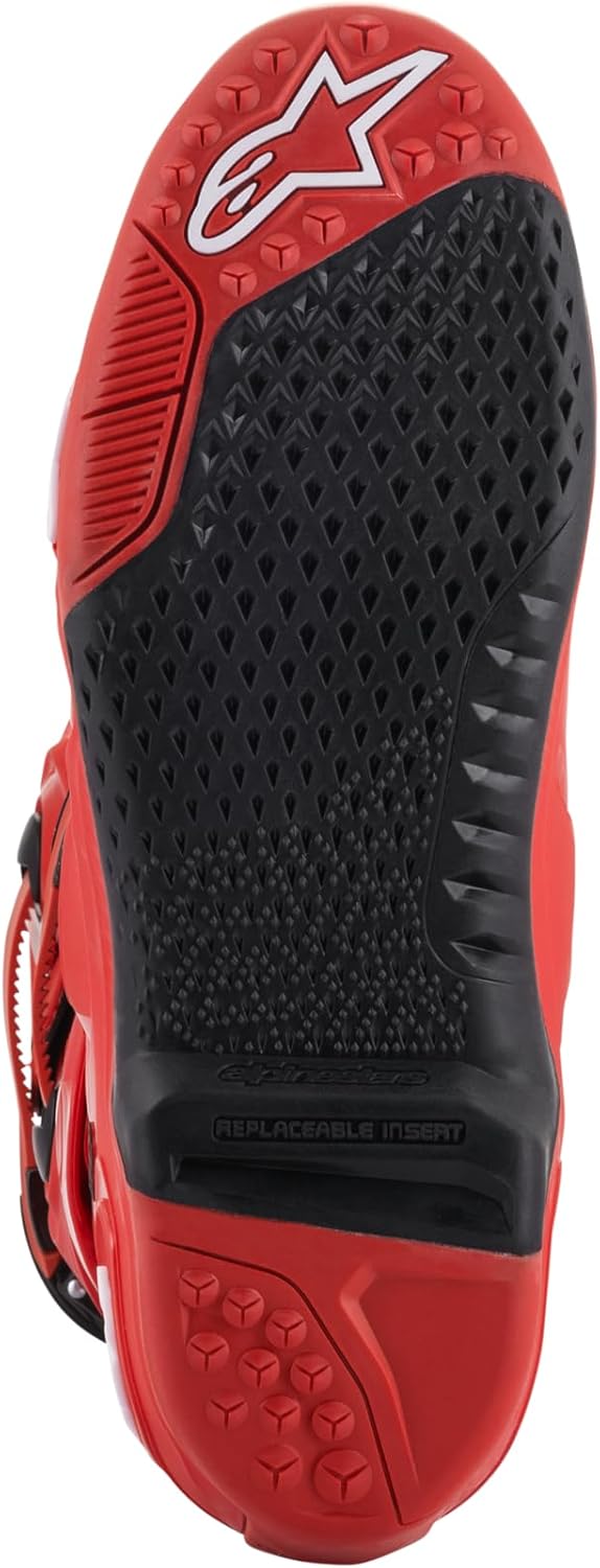 Alpinestars Tech 10 Motocross Stiefel (Red,10 (44.5)) 44.5 EU Rot, 44.5 EU Rot