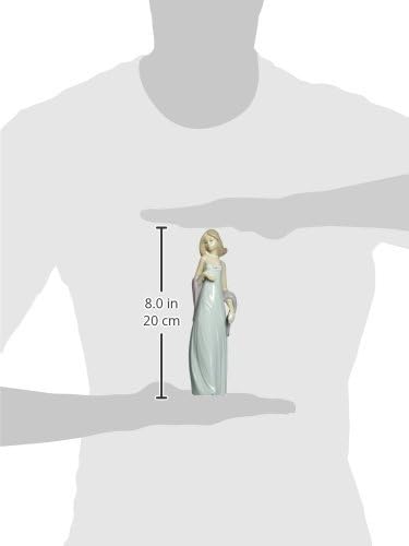 LLADRÓ Frauen-Figur Ballkleid. Frau. Porzellan.