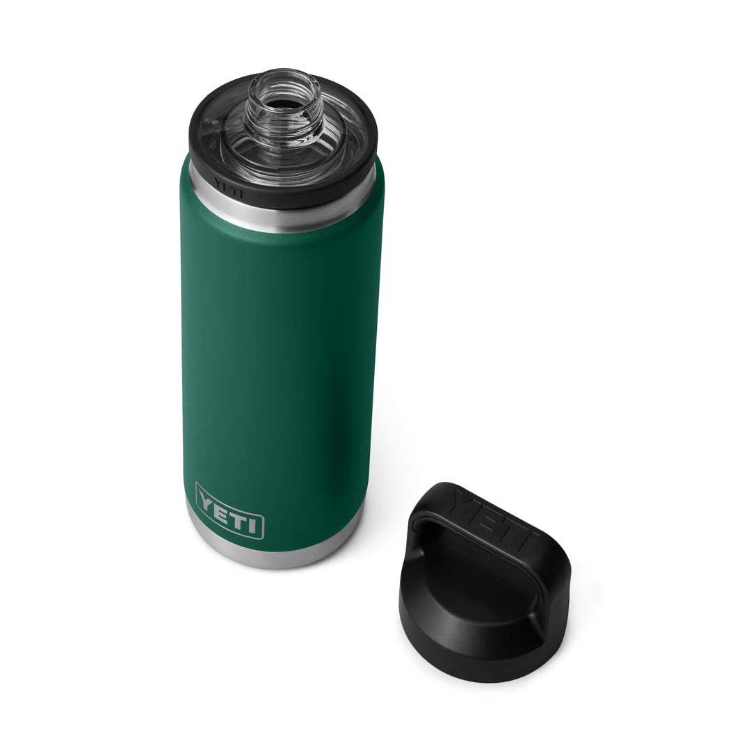 YETI Rambler Trinkflasche 26 oz (769 ml) Black Forest Green – Edelstahl Trinkflasche, Wasserflasche