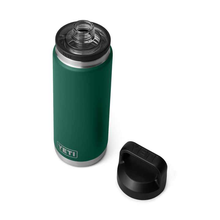 YETI Rambler Trinkflasche 26 oz (769 ml) Black Forest Green – Edelstahl Trinkflasche, Wasserflasche
