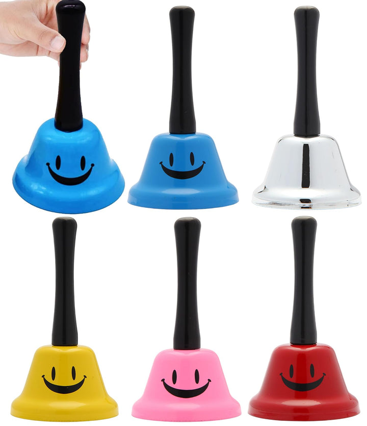 5 Stück Handglocke, Rezeptionsklingel Edelstahl Chrom Schelle Glocke Küche Glocken,Handglocke Glocke