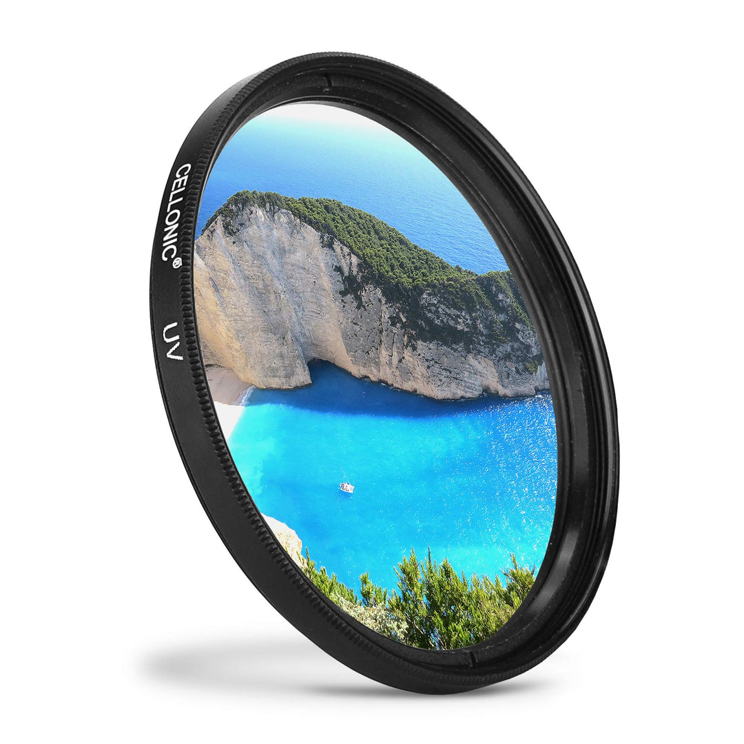 CELLONIC Ø 77mm UV Filter kompatibel mit Nikon AF-S Nikkor, DX - Schutzfilter