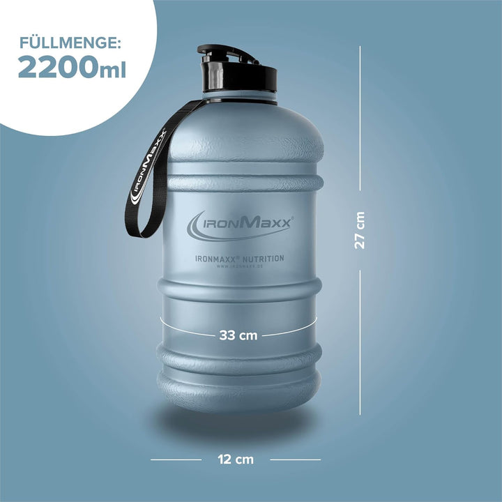 IronMaxx Water Gallon - Frosted Kyanite Blue 2200ml | BPA & DEHP frei | auslaufsichere Trinkflasche