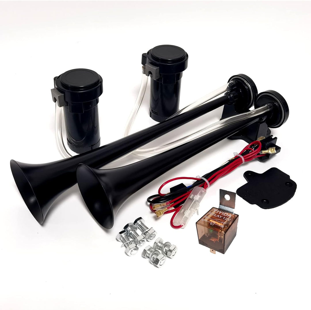 YIYIDA Autohupe Car Horn Lufthorn 12V Air Horn12V Schiffshupe mit hohem und niedrigem Ton 170db Druc