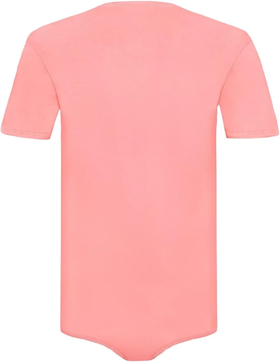 Landofgenie Männer Kurzarm Strampler Pyjama Bodysuit One Piece Strampler Rosa XL, Rosa XL