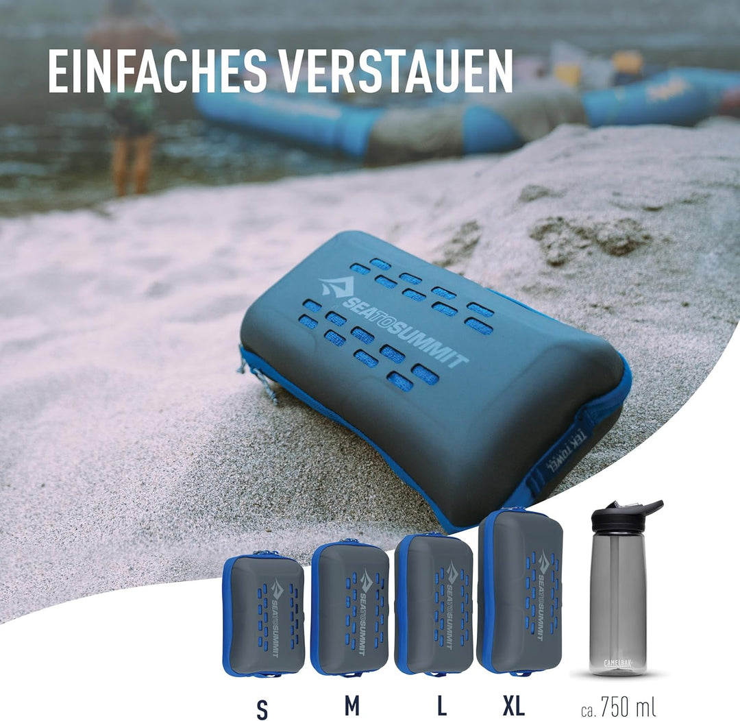 Sea to Summit - Tek Towel Reisehandtuch - Badetuch - Weiches Frottee - Saugfähig &amp; Schnelltrocknend