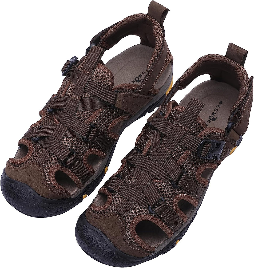 MGGMOKAY Herren Trekkingsandalen Outdoor Sportsandalen Sommer Sport Wandersandalen Verstellbaren Ges