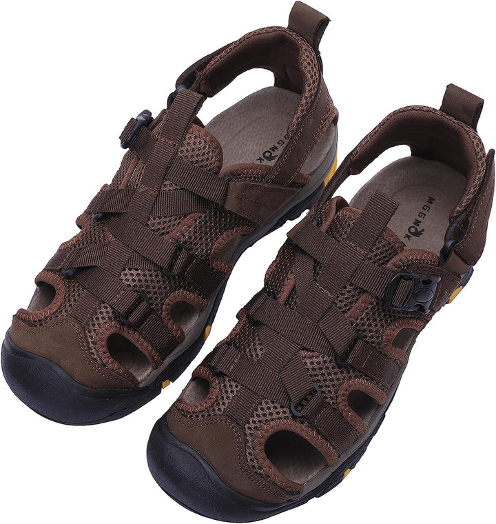 MGGMOKAY Herren Trekkingsandalen Outdoor Sportsandalen Sommer Sport Wandersandalen Verstellbaren Ges