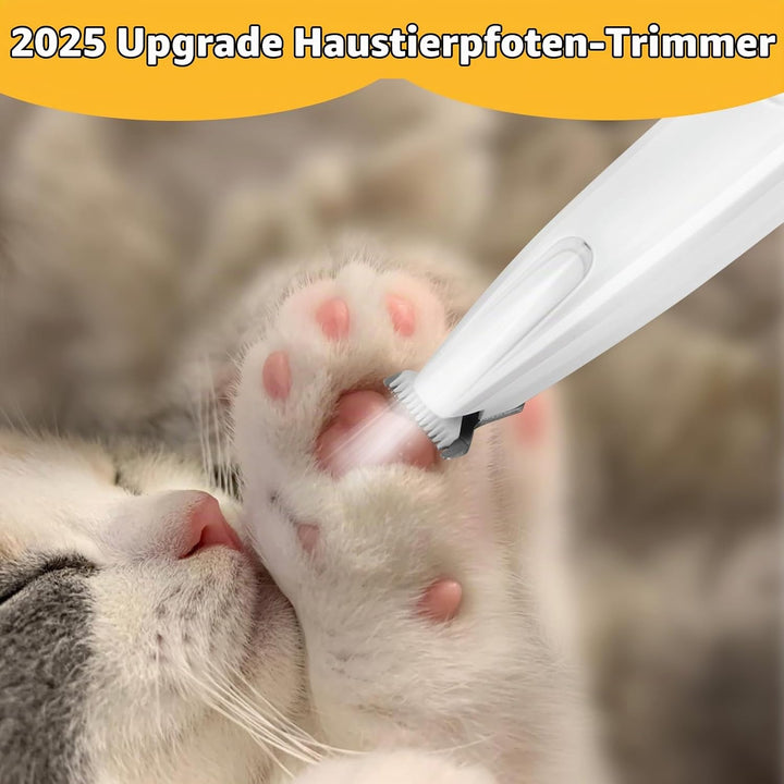 ETACCU Pfotentrimmer für Hunde mit LED-Licht &amp; Wiederaufladbar - Leise Hundepfoten Trimmer, Pfoten R