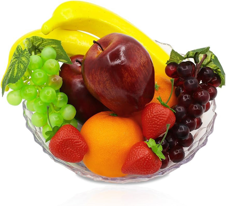 Künstliche Früchte, Kunststoff, Schaumstoff, künstliche Äpfel, Bananen, Orangen, Erdbeeren, Trauben