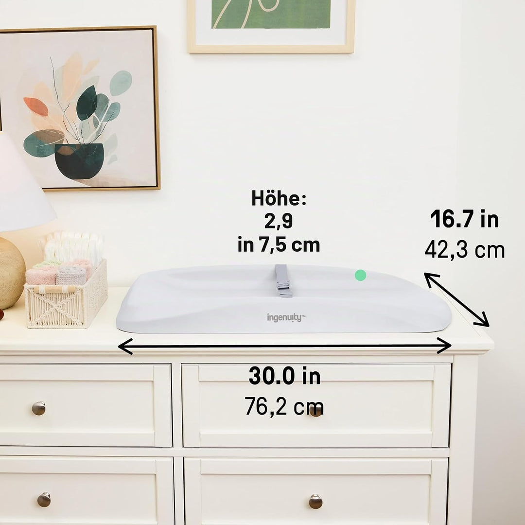Ingenuity, Comfy Clean Wickelauflage, wasserdichter Eva-Schaum, leicht abwischbares Polster mit Sich