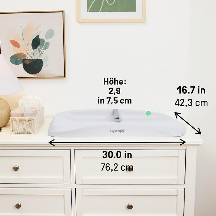 Ingenuity, Comfy Clean Wickelauflage, wasserdichter Eva-Schaum, leicht abwischbares Polster mit Sich