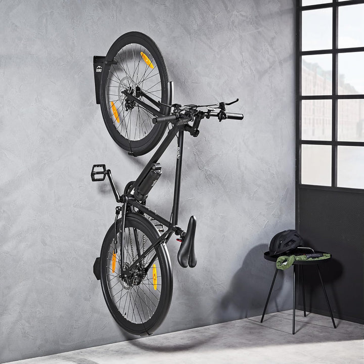 Borgen Fahrrad Wandhalterung Vertikal mit 32 kg Tragkraft - Fahrradhalterung Wand für E-Bike, MTB un