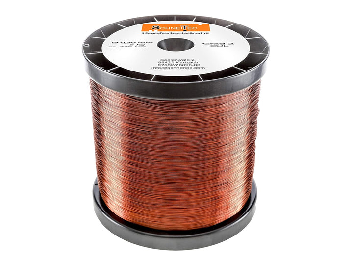Kupferlackdraht W210 Ø 0,30 mm 5 kg CU Lackdraht Grad 2 CUL Kupferdraht Gewicht 5 Kilogramm Durchmes