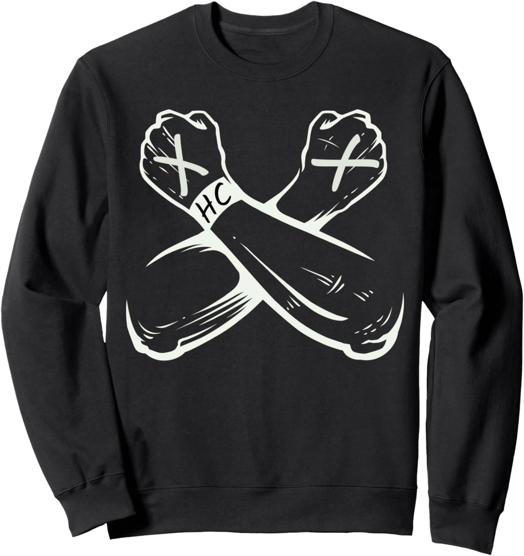 Straight Edge Vegan, gegen Drogen, Punk Sweatshirt