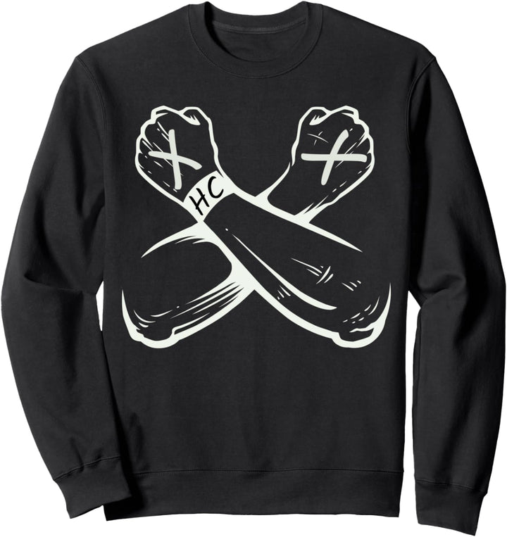 Straight Edge Vegan, gegen Drogen, Punk Sweatshirt