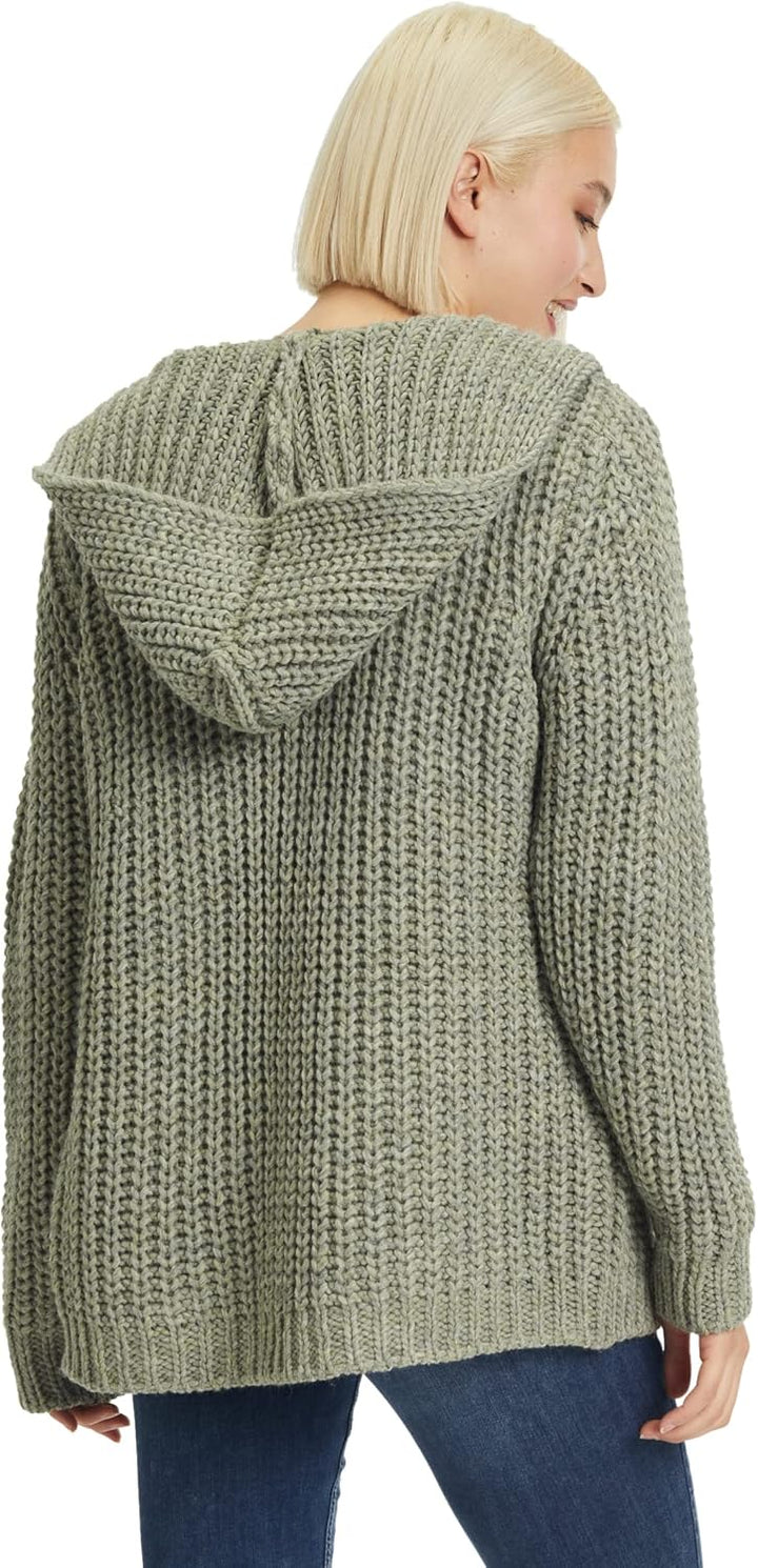 Cartoon Damen Strick-Cardigan mit Kapuze 42 Four Leaf Clover, 42 Four Leaf Clover