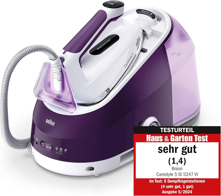 Braun Household CareStyle 5 IS5247 VI Dampfbügelstation - Dampfbügeleisen mit FreeGlide 3D Bügelsohl