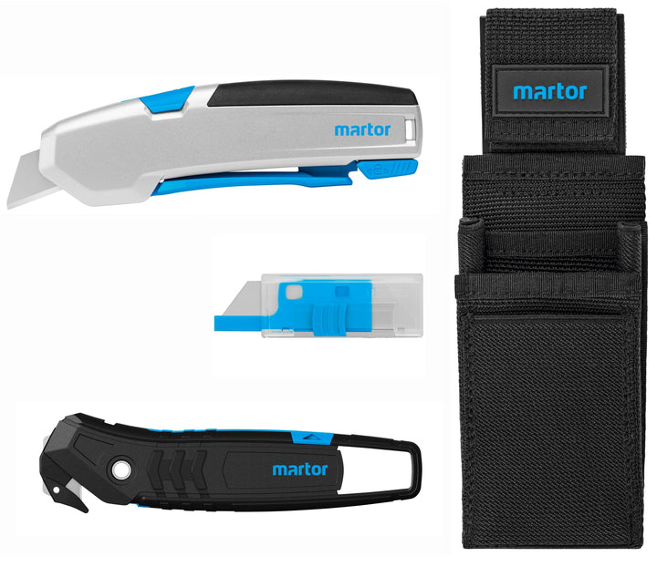 MARTOR Produktset SECUPRO 625, Cuttermesser, Messerset, SECUMAX 350, Ersatzklingen, Robuste Gürtelta
