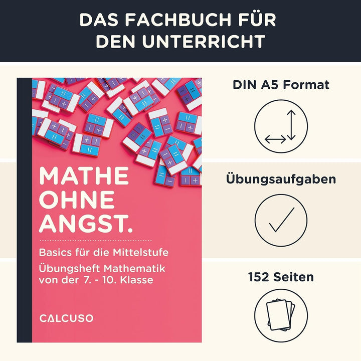 Mathe ohne Angst. Basics für die Mittelstufe - Übungsheft Mathematik von der 7. bis 10. Klasse