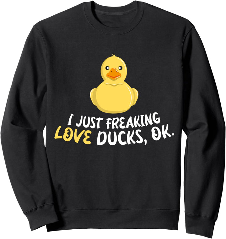 Ich mag halt einfach Enten Sweatshirt