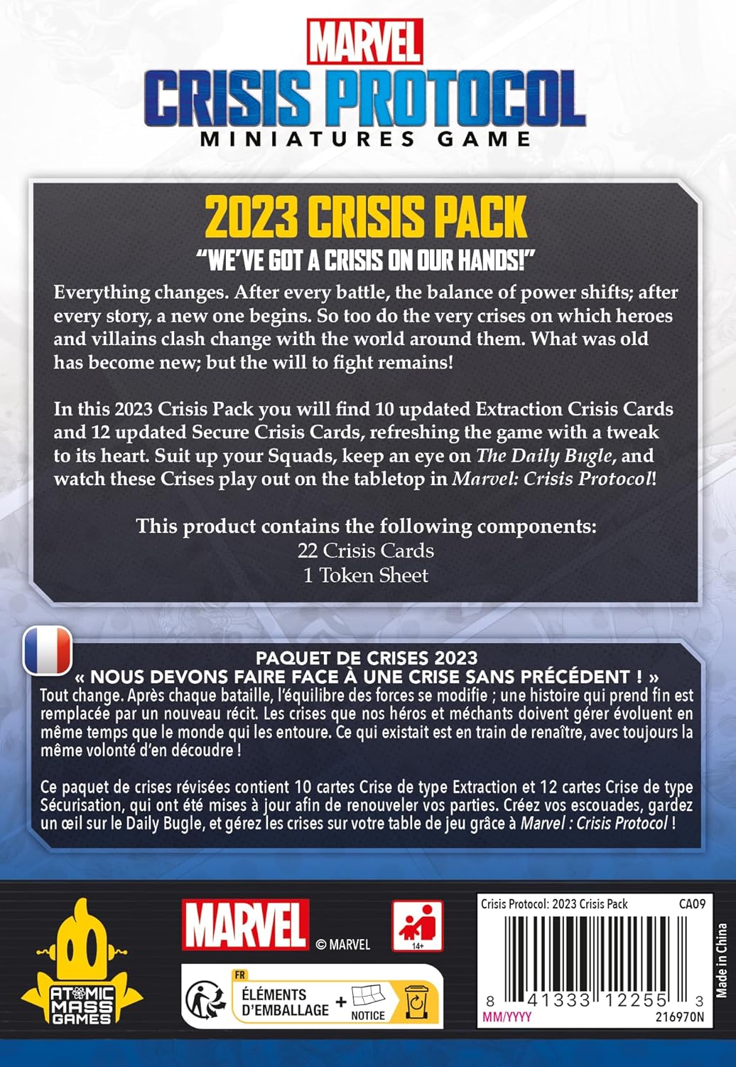 Atomic Mass Games, Marvel: Crisis Protocol – Krisen-Kartenpack 2023 “Uns Steht eine Krise Bevor!“, E