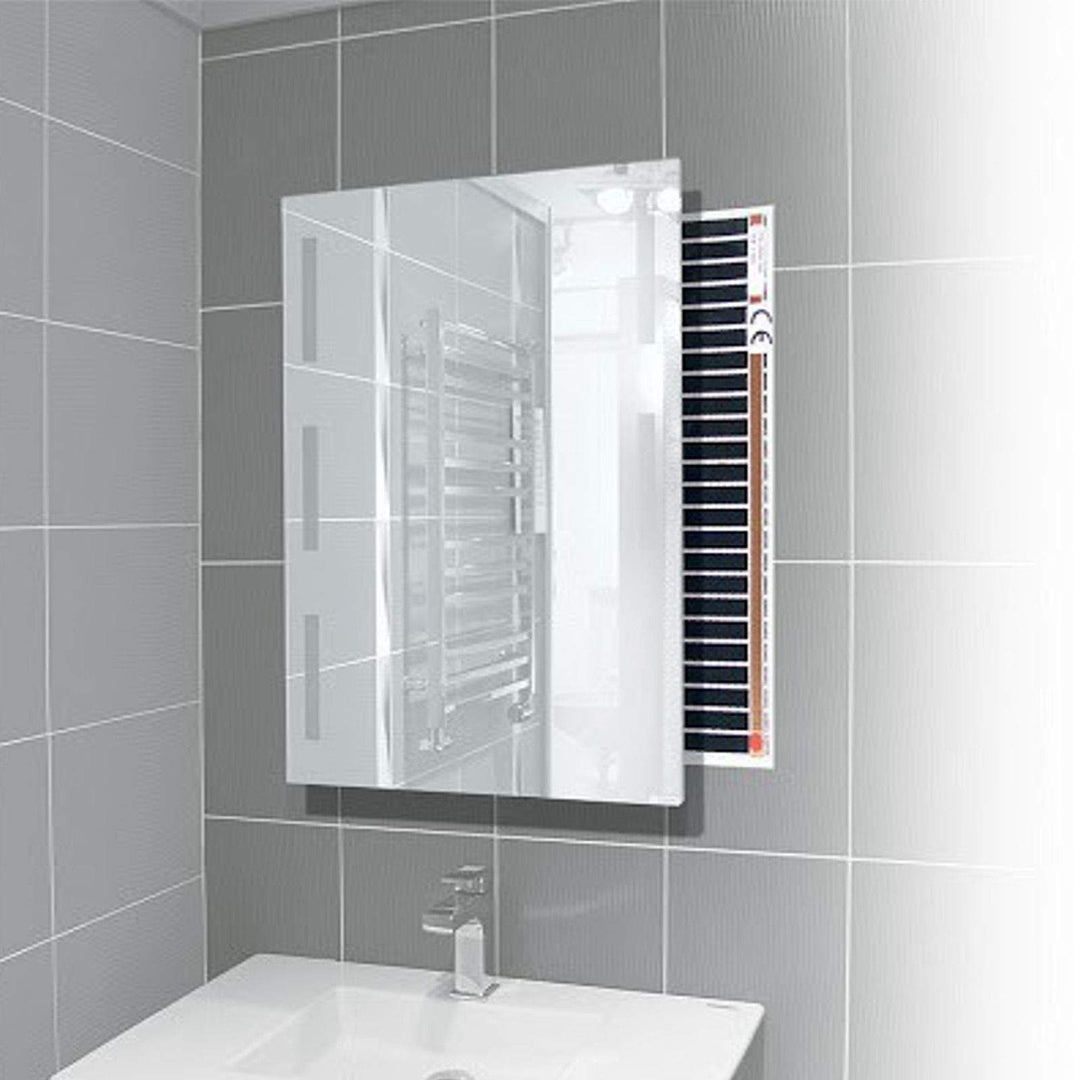 Carbon Heizfolie 50x150cm gegen Beschlagenen Spiegel beim Duschen im Badezimmer 150cm 50cm, 150cm 50