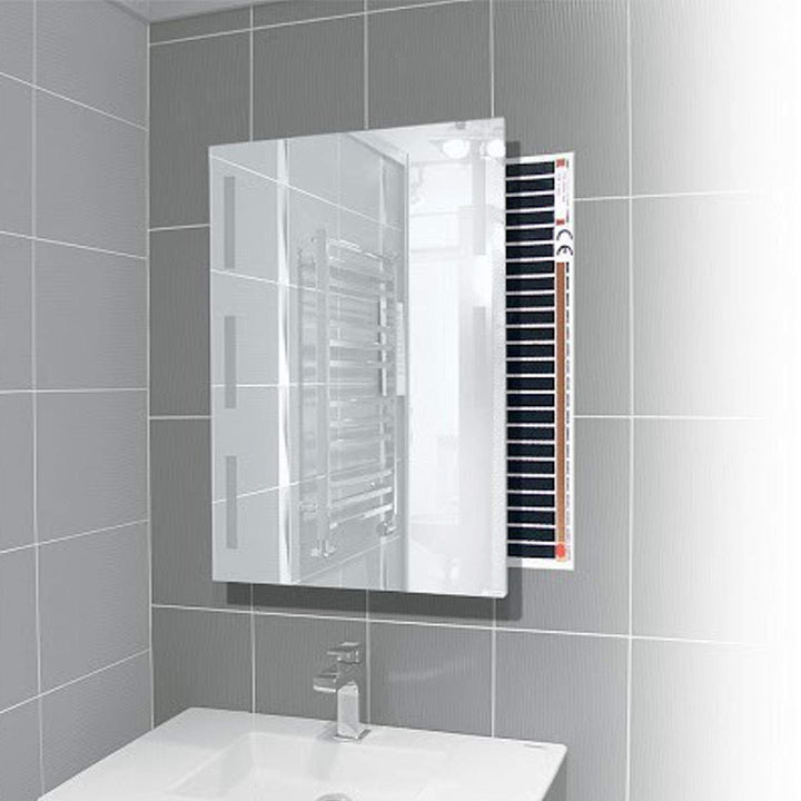 Carbon Heizfolie 50x150cm gegen Beschlagenen Spiegel beim Duschen im Badezimmer 150cm 50cm, 150cm 50