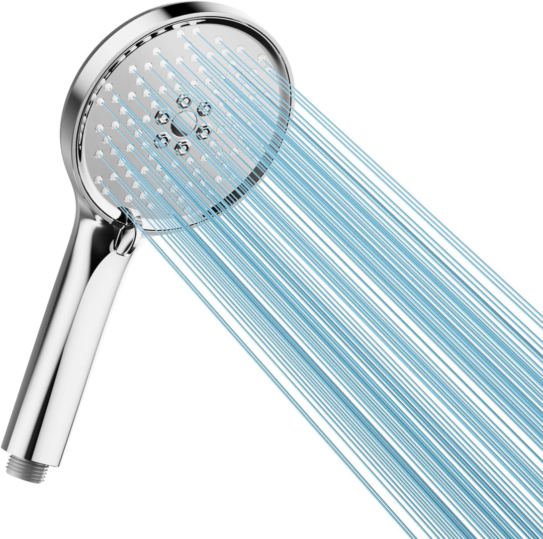 Cobbe Duschkopf Wassersparender, Hochdruck Handbrause mit 3 Strahlarten, Duschbrause Gross, Brauseko