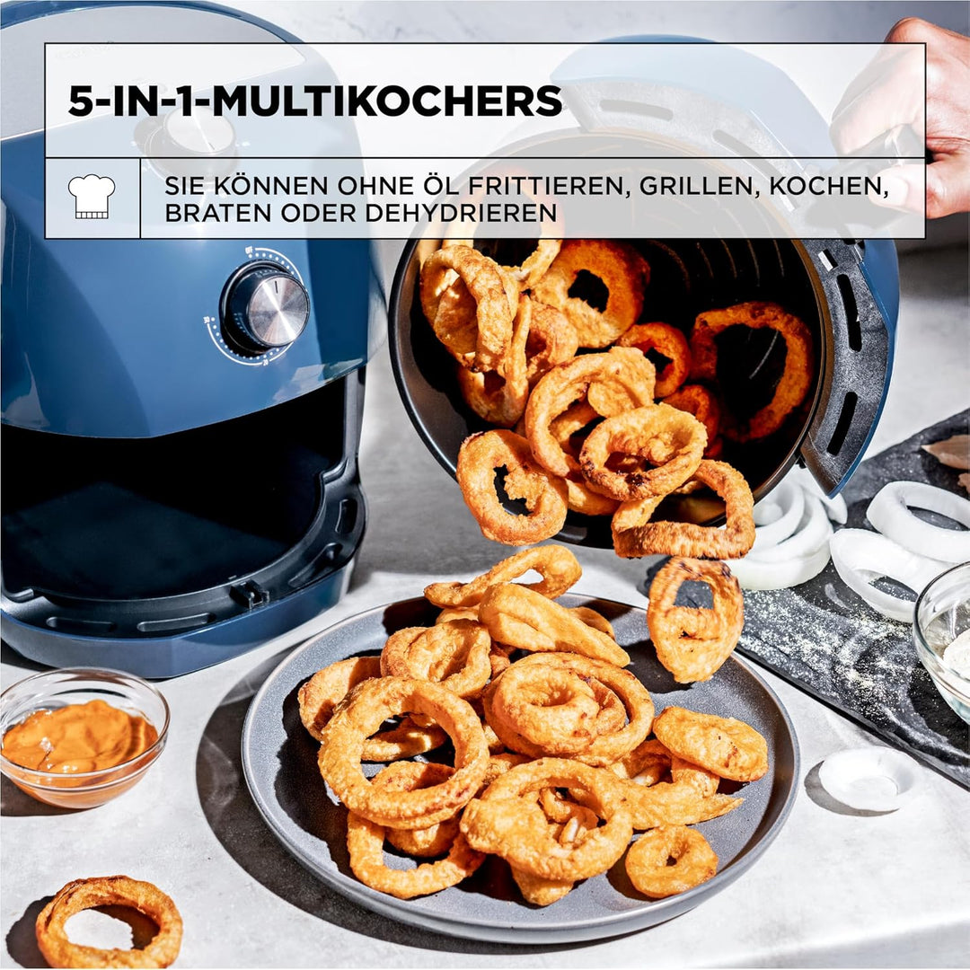 Crux 3,5 l manuelle Heissluftfritteuse, schnelleres Vorheizen, schnelles Frittieren ohne Öl, spülmas