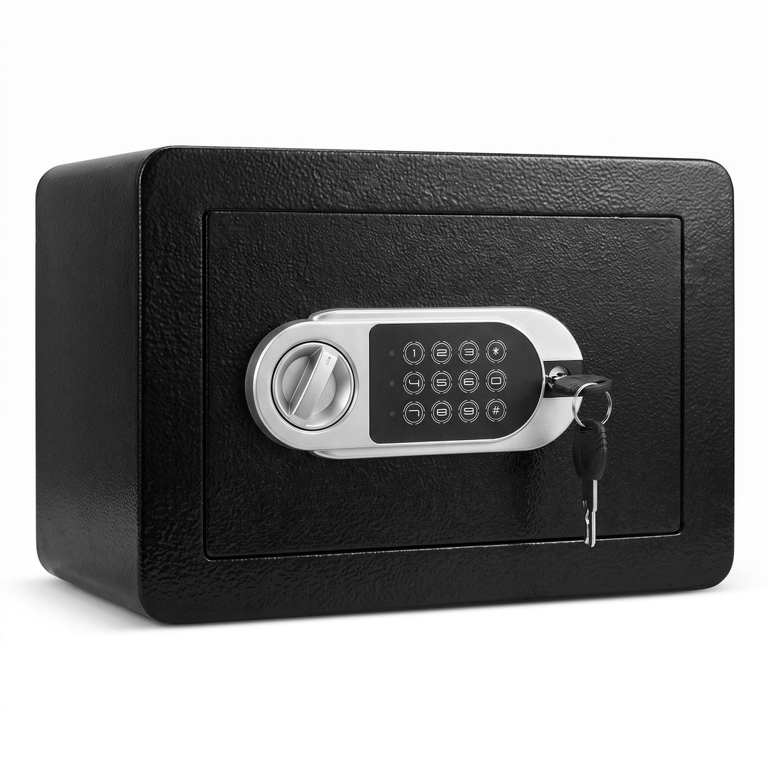 GarveeHome Tresor Digital 0,5 Fuss Hex (14L), Notfallschlüssel, Stahl 0.5 CUFT, 0.5 CUFT