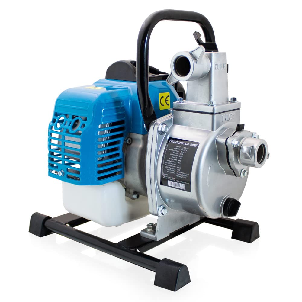 BITUXX® 1,7 PS Benzin Wasserpumpe Motorpumpe Garten Benzinwasserpumpe Gartenpumpe Wasser Pumpe Förde