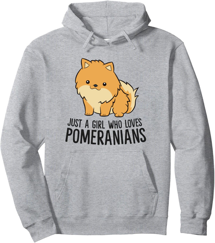 Nur ein Mädchen, das Pommerschen süssen Pommerschen Hund liebt Pullover Hoodie