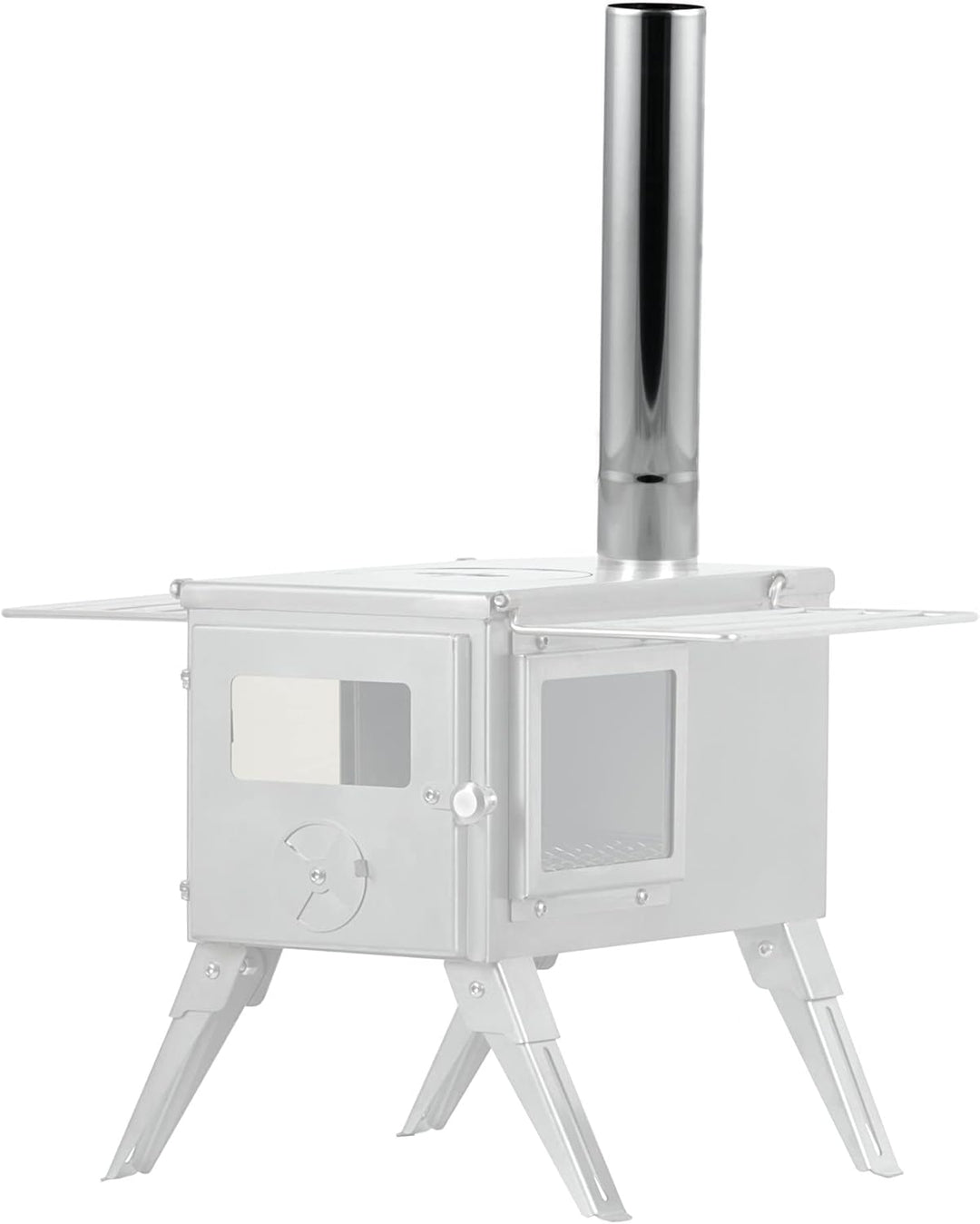 CampFeuer Edelstahl Ofenrohre Ø 6 cm (4 Stück), Kaminrohr, Ofenrohr Länge 32,5 cm | Ofenrohr Erweite