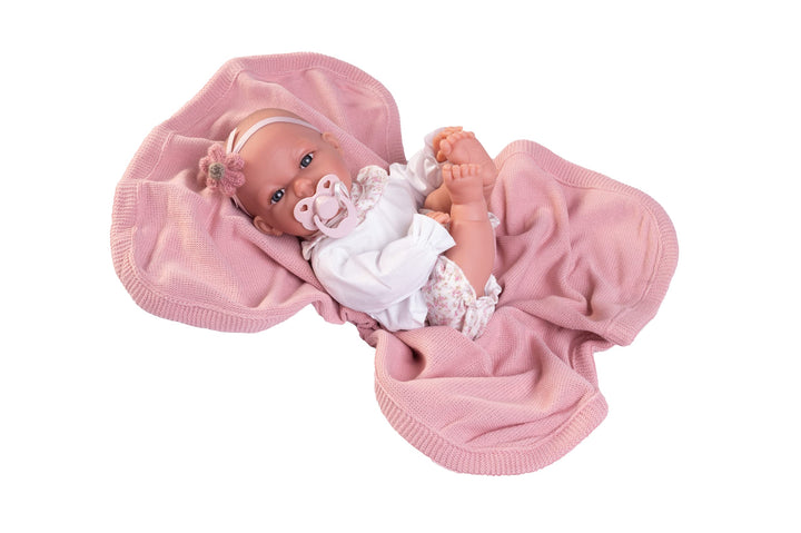 Muñecas Antonio Juan - Neugeborenes Baby Toneta Possuritas mit Decke