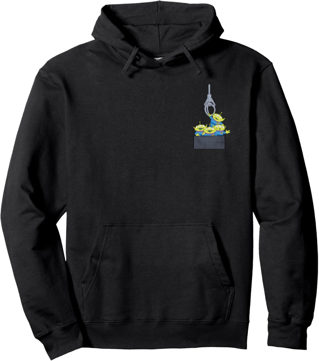 Disney Pixar Toy Story Aliens Claw Machine Pocket Pullover Hoodie