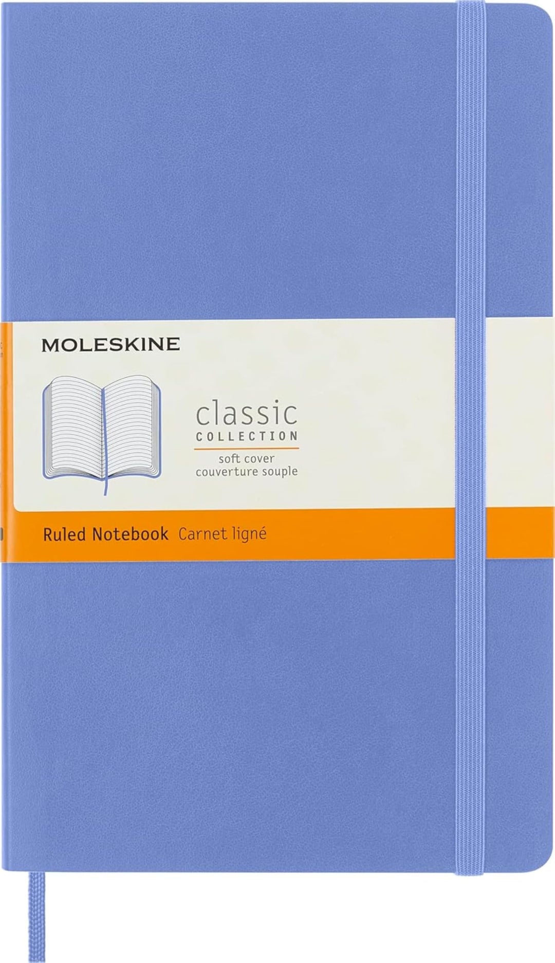 Moleskine - Klassisches Notizbuch, Linierte Seiten, Softcover und elastischer Verschluss, Grösse 13
