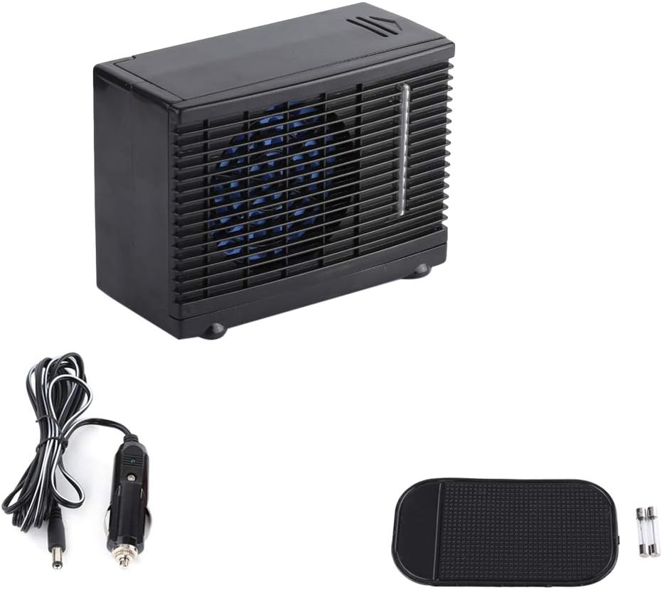 Tragbarer Mini-Luftkühler, 12V Verdunstungskühler Ventilator für Auto und LKW, Kompakter Luftbefeuch
