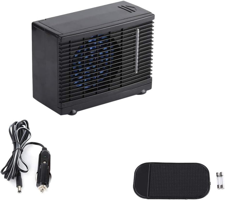 Tragbarer Mini-Luftkühler, 12V Verdunstungskühler Ventilator für Auto und LKW, Kompakter Luftbefeuch