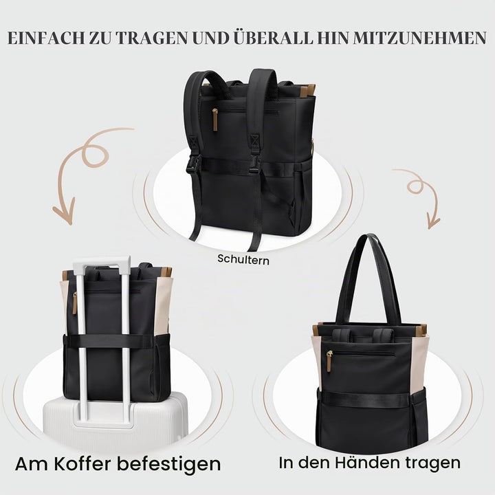 GOLF SUPAGS Convertible Laptop-Rucksack für Frauen Casual Daypack Notebook Tote Bag für Arbeit Hochs