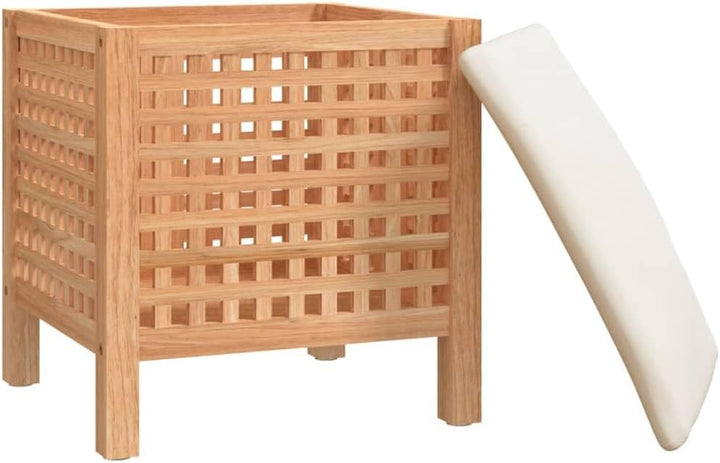vidaXL Badhocker, Hocker für Badezimmer, Wäschekorb mit viel Stauraum, Badezimmerhocker Duschhocker