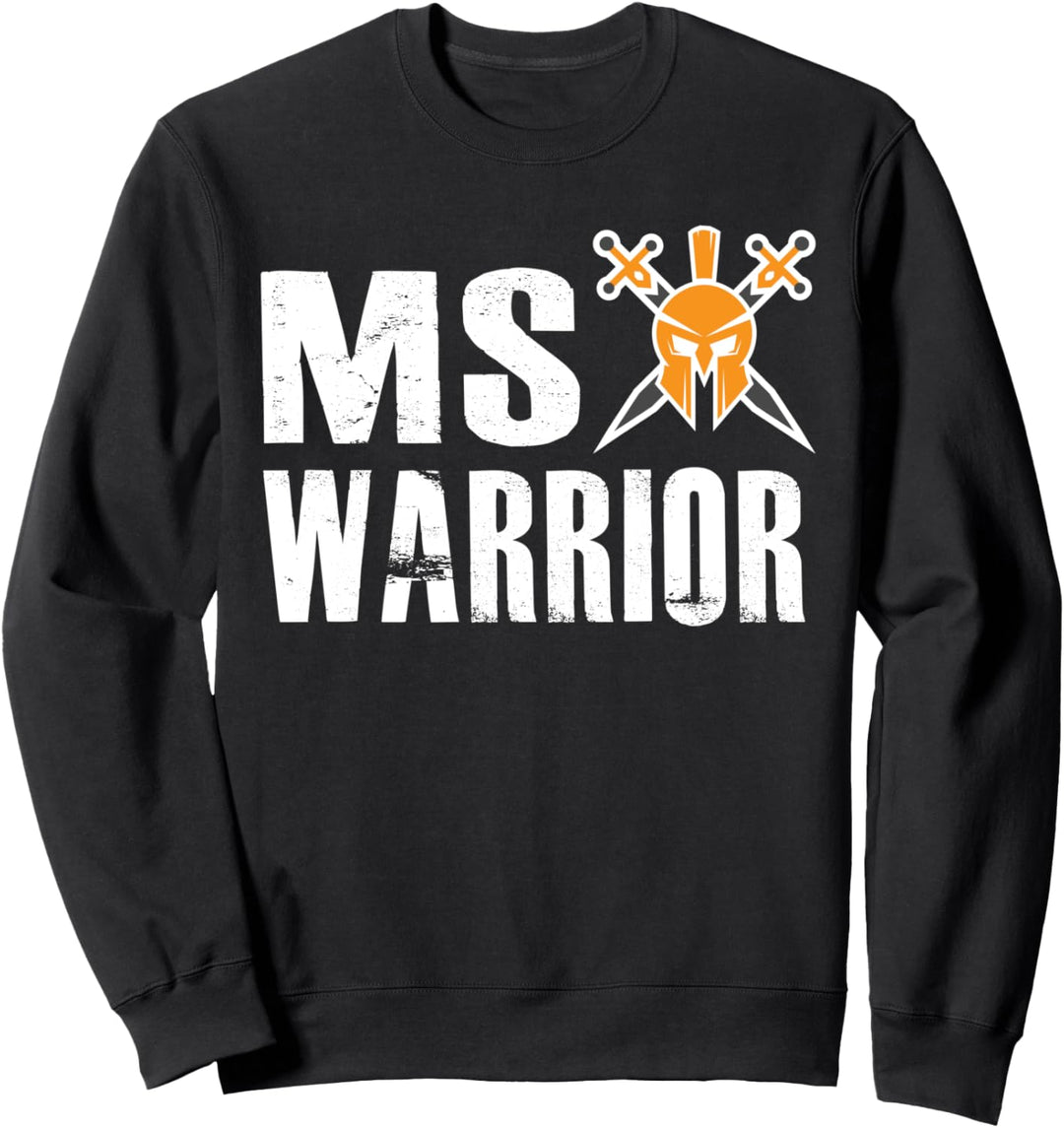 MS Warrior - Multiple Sclerosis Support Awareness Fighter Sweatshirt
