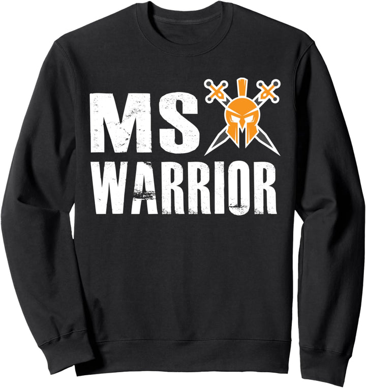 MS Warrior - Multiple Sclerosis Support Awareness Fighter Sweatshirt